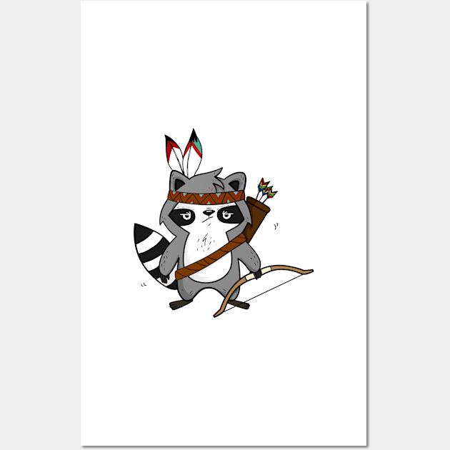 Apache The Raccoon Wall Art by lunaticpark